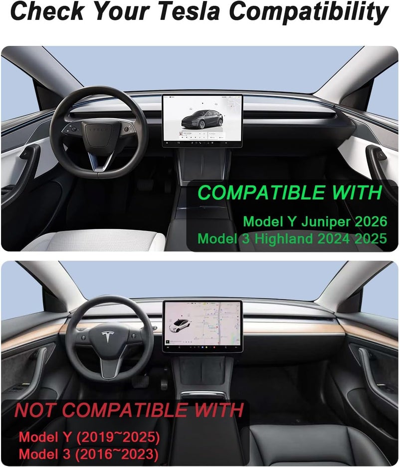 ANKEWAY Phone Mount for Tesla Model 3 Highland Model Y Juniper 2026, Magnetic Phone Holder for Tesla Model 3 Model Y Accessories 2025, Easy Installation for MagSafe, Compatible with iPhone 17 16 15 14 13 12 - Image 2